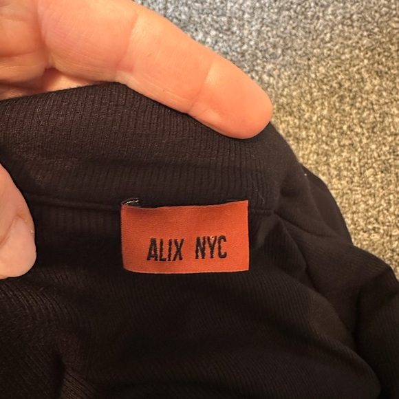 Alix NYC plunge neck, ribbed bodysuit - Picture 4 of 5